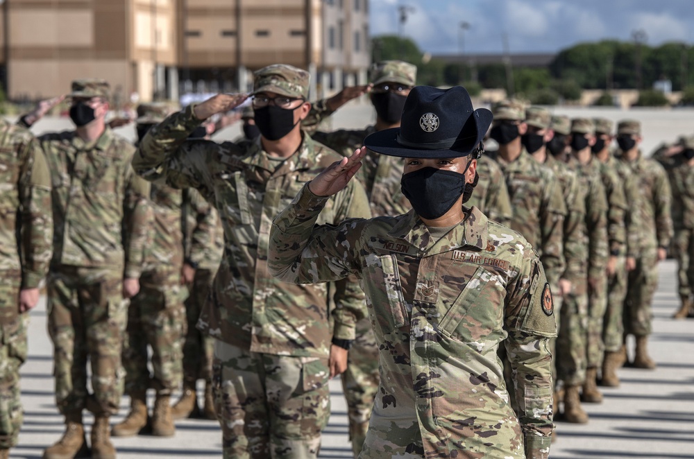 U.S. Air Force Basic Military Training Graduation and Coining Ceremony