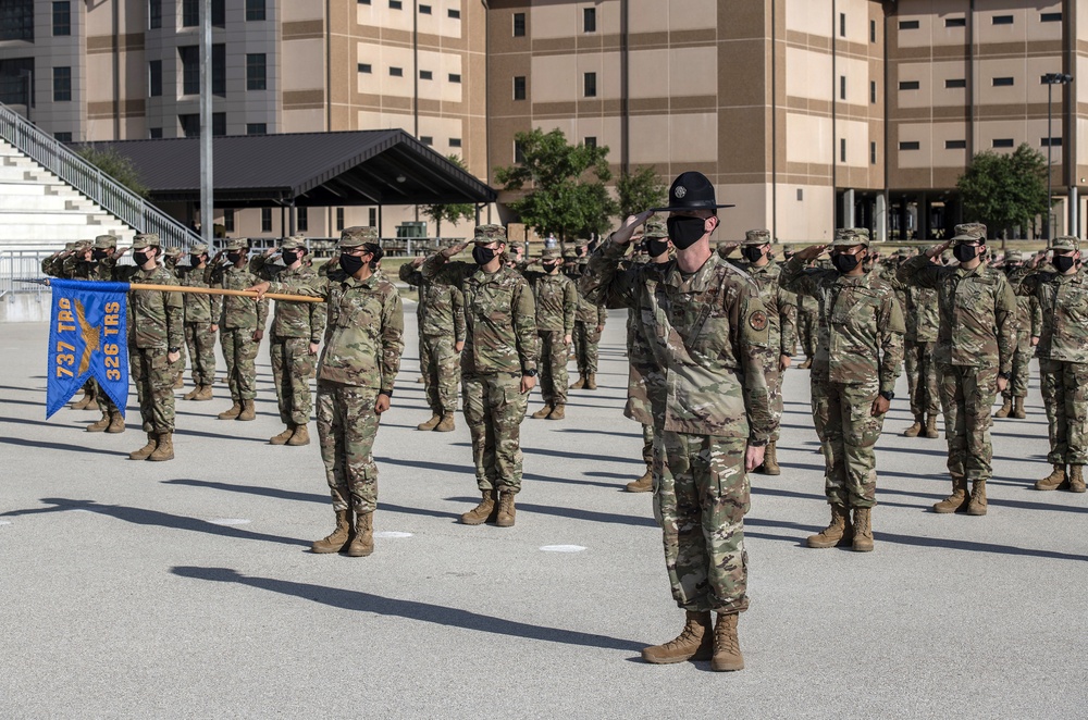 U.S. Air Force Basic Military Training Graduation and Coining Ceremony