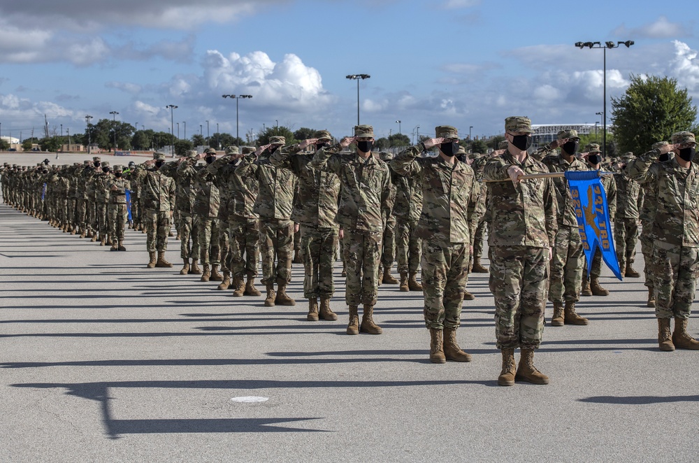 U.S. Air Force Basic Military Training Graduation and Coining Ceremony