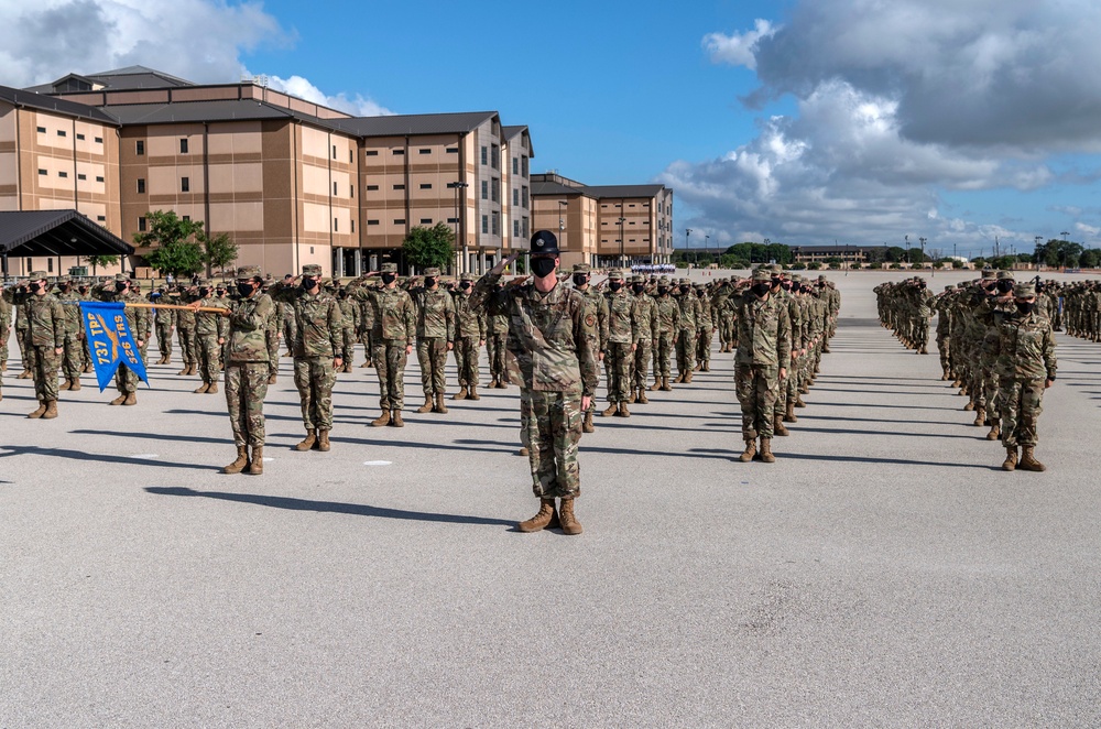 U.S. Air Force Basic Military Training Graduation and Coining Ceremony