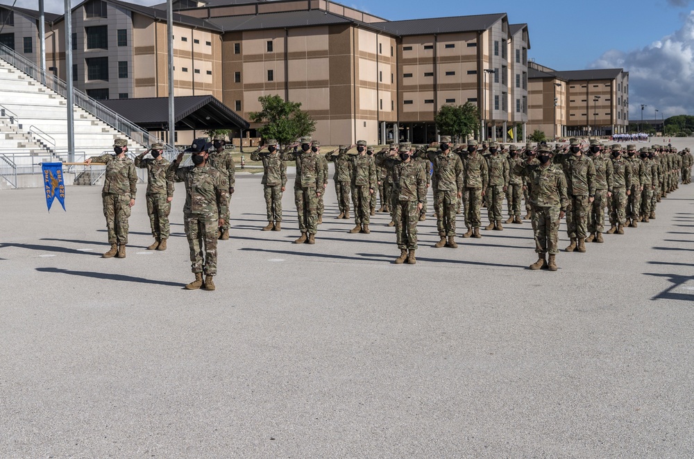 U.S. Air Force Basic Military Training Graduation and Coining Ceremony