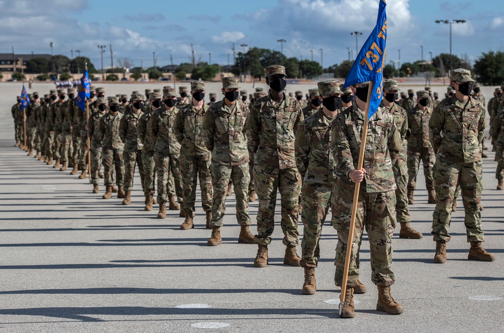 U.S. Air Force Basic Military Training Graduation and Coining Ceremony