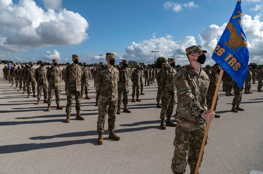 U.S. Air Force Basic Military Training Graduation and Coining Ceremony