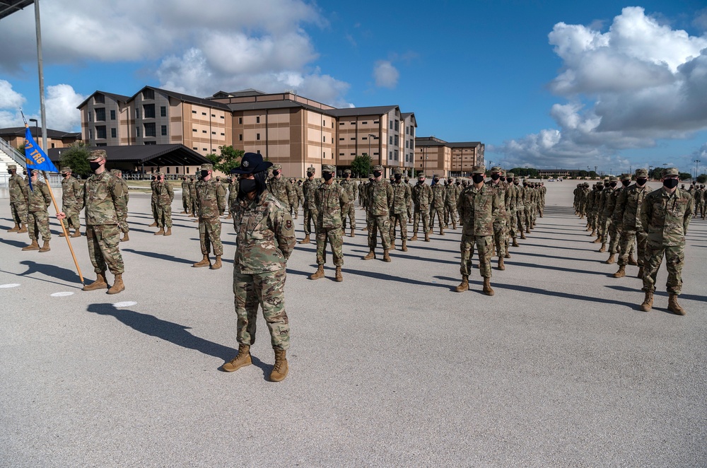 U.S. Air Force Basic Military Training Graduation and Coining Ceremony