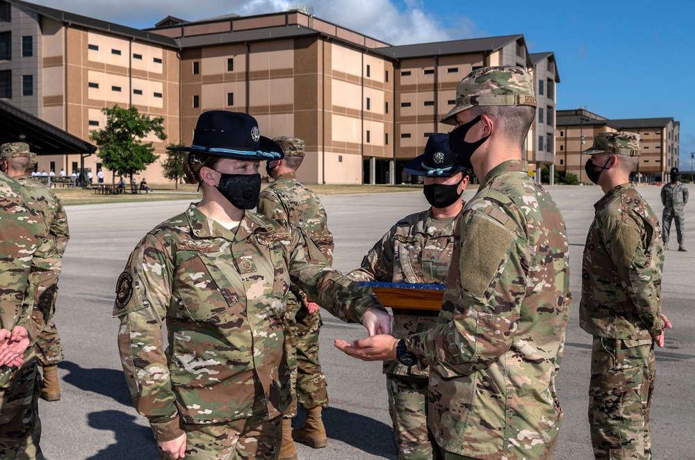 U.S. Air Force Basic Military Training Graduation and Coining Ceremony