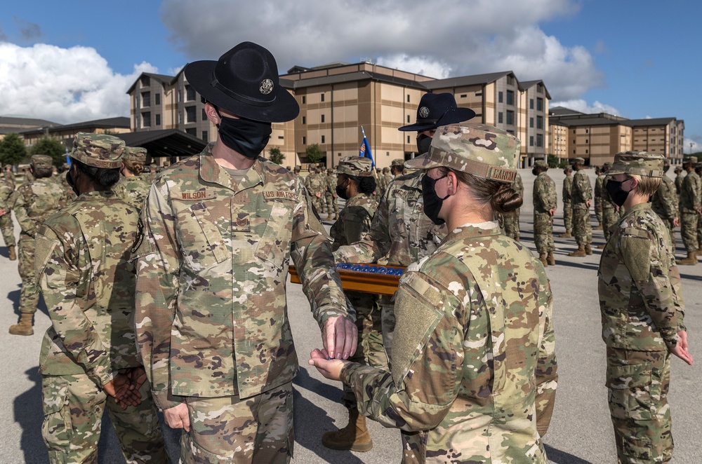 U.S. Air Force Basic Military Training Graduation and Coining Ceremony