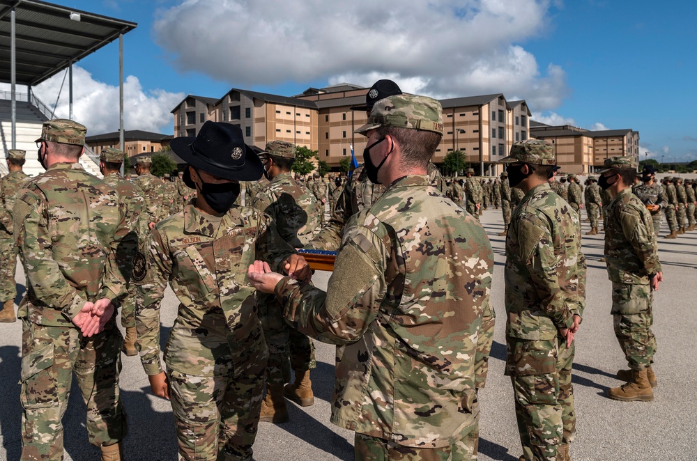 U.S. Air Force Basic Military Training Graduation and Coining Ceremony