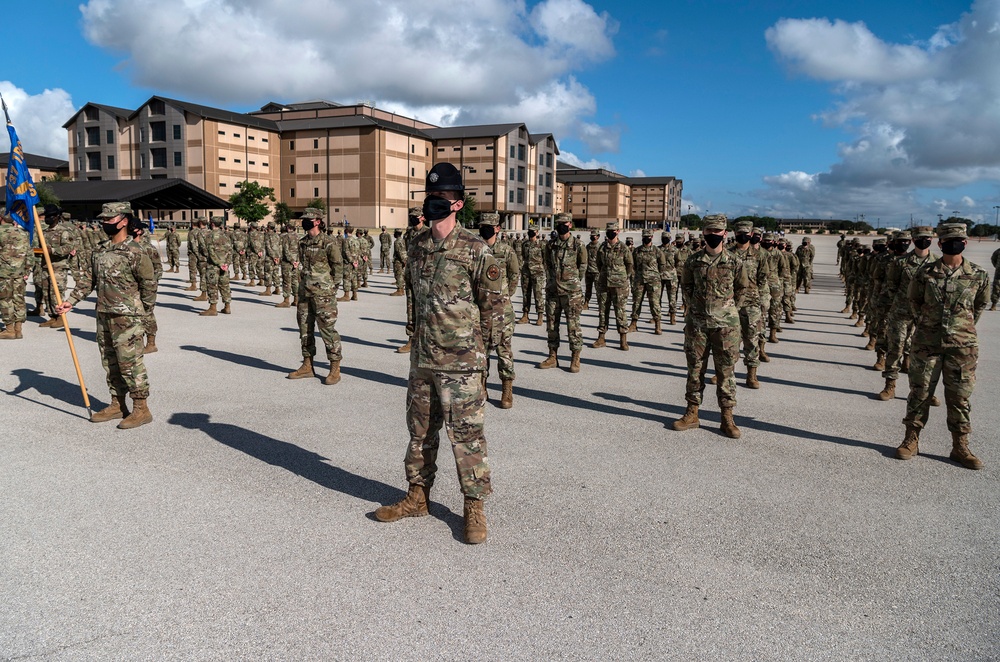 U.S. Air Force Basic Military Training Graduation and Coining Ceremony