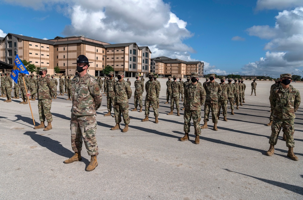 U.S. Air Force Basic Military Training Graduation and Coining Ceremony