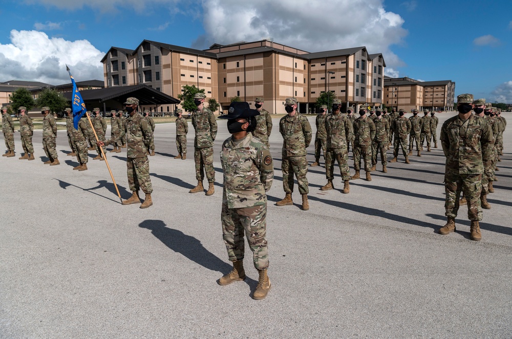 U.S. Air Force Basic Military Training Graduation and Coining Ceremony