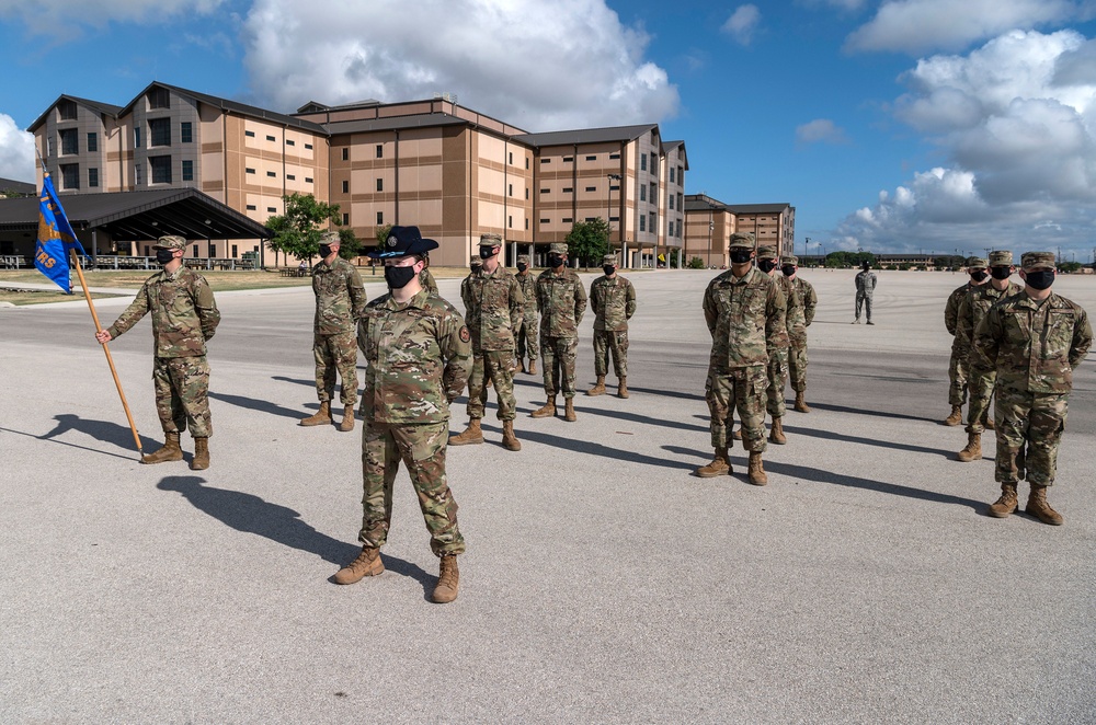 U.S. Air Force Basic Military Training Graduation and Coining Ceremony