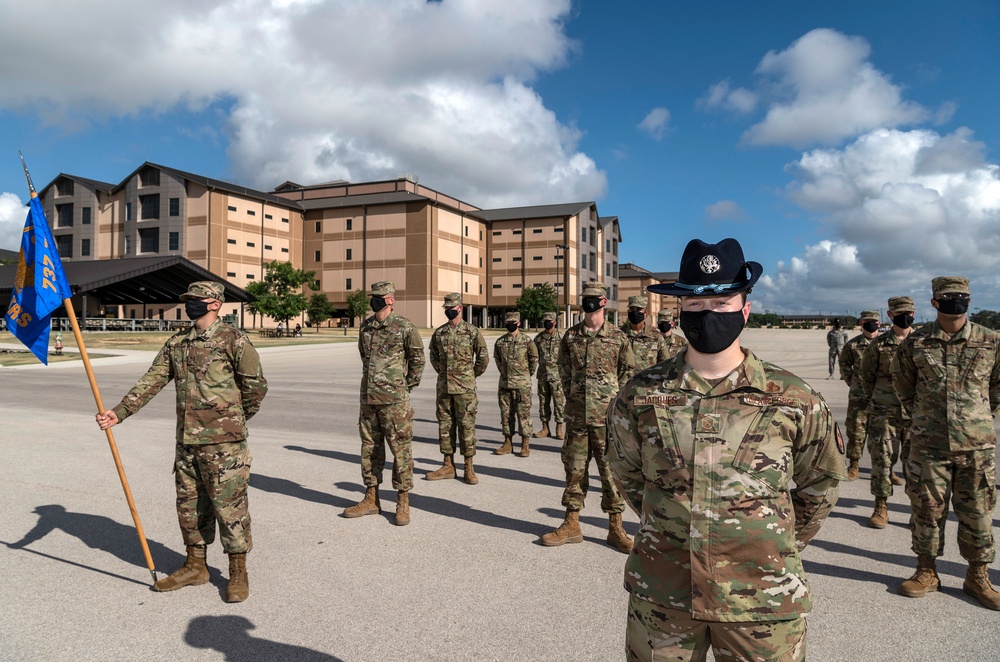 U.S. Air Force Basic Military Training Graduation and Coining Ceremony