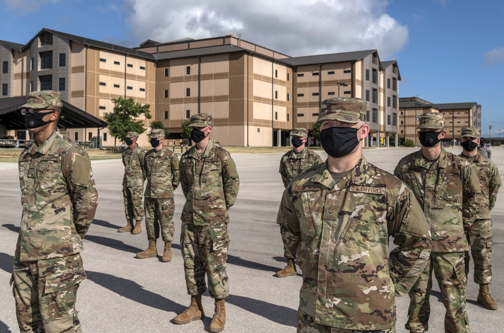 U.S. Air Force Basic Military Training Graduation and Coining Ceremony