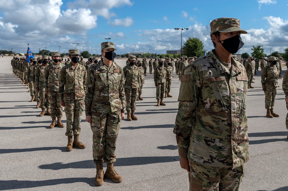 U.S. Air Force Basic Military Training Graduation and Coining Ceremony