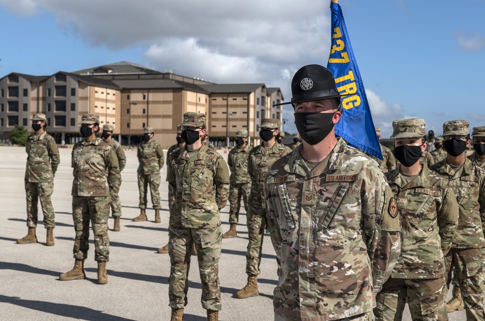 U.S. Air Force Basic Military Training Graduation and Coining Ceremony