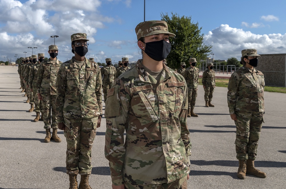 U.S. Air Force Basic Military Training Graduation and Coining Ceremony