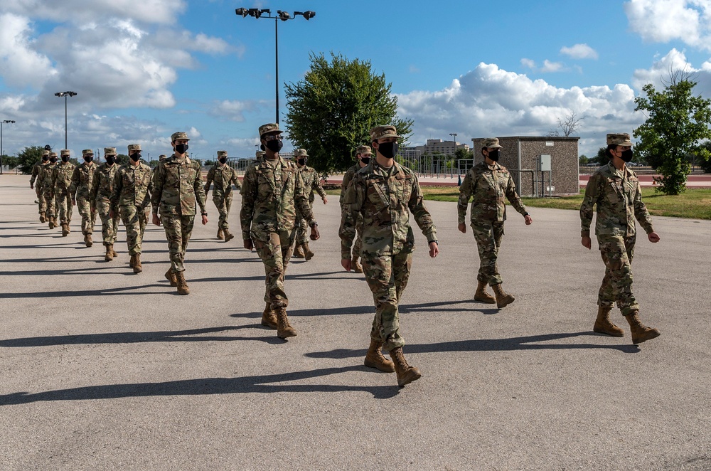 U.S. Air Force Basic Military Training Graduation and Coining Ceremony