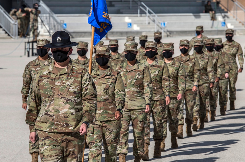 U.S. Air Force Basic Military Training Graduation and Coining Ceremony