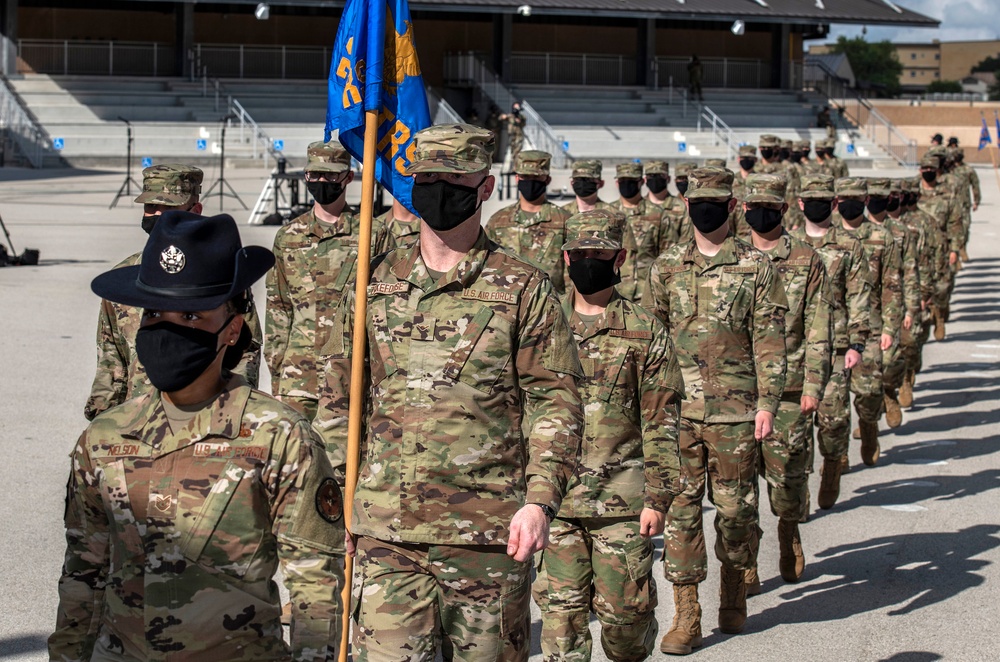 U.S. Air Force Basic Military Training Graduation and Coining Ceremony