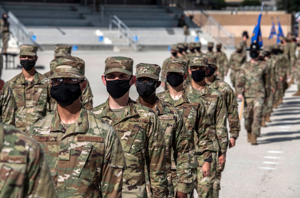 U.S. Air Force Basic Military Training Graduation and Coining Ceremony