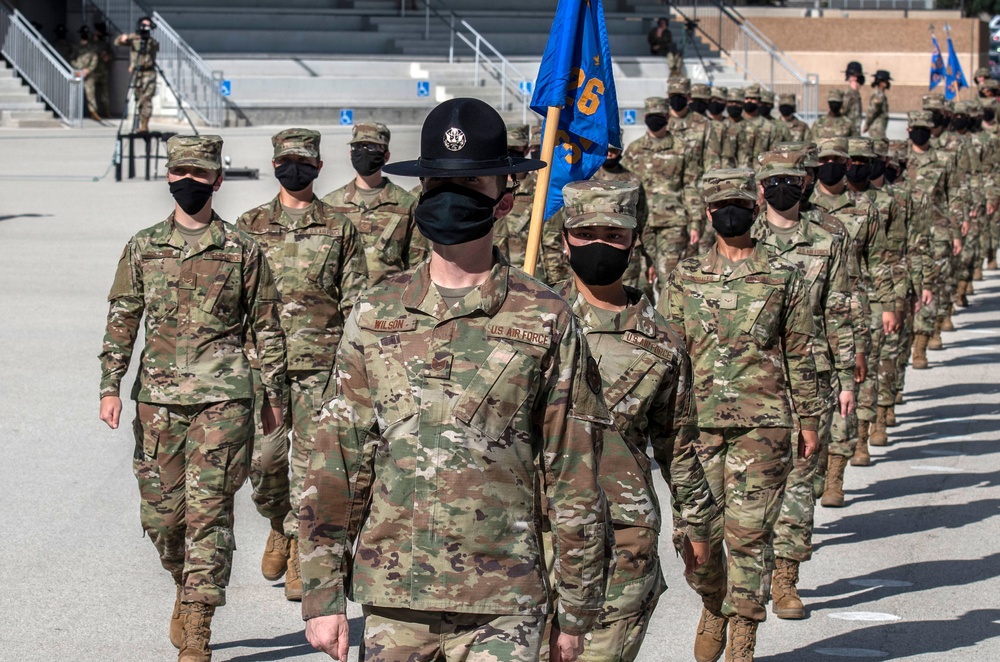 U.S. Air Force Basic Military Training Graduation and Coining Ceremony