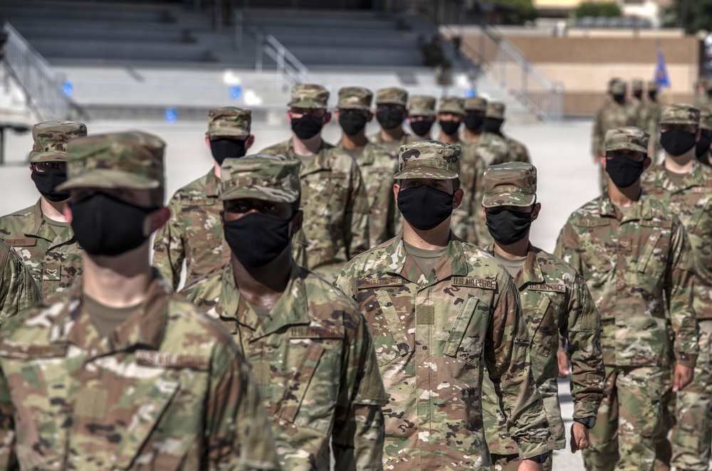 U.S. Air Force Basic Military Training Graduation and Coining Ceremony