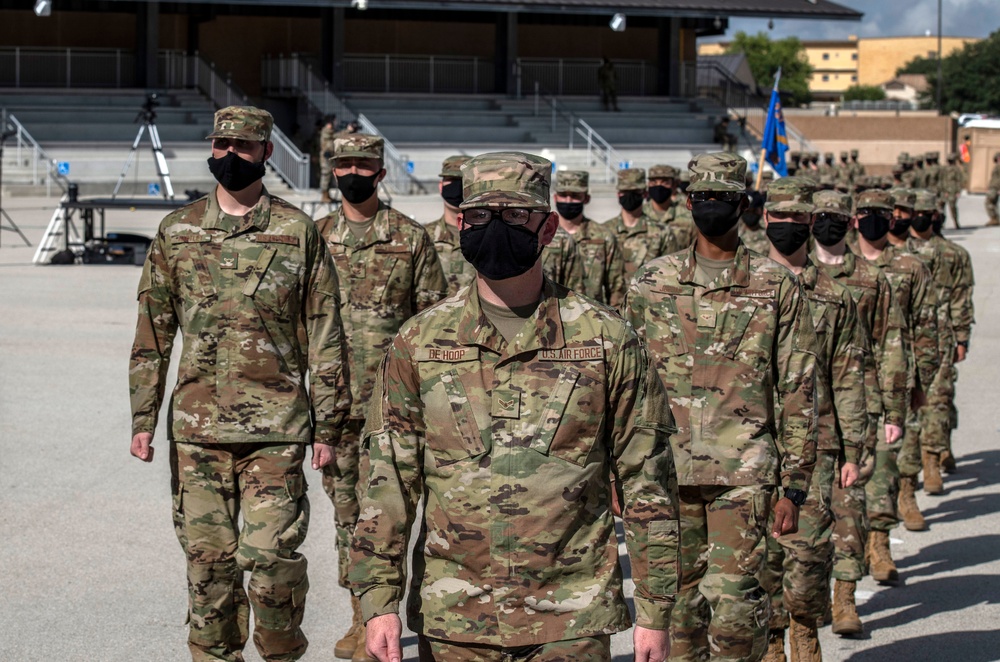 U.S. Air Force Basic Military Training Graduation and Coining Ceremony