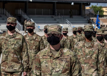U.S. Air Force Basic Military Training Graduation and Coining Ceremony