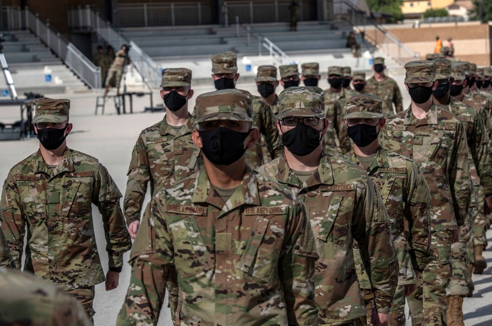 U.S. Air Force Basic Military Training Graduation and Coining Ceremony