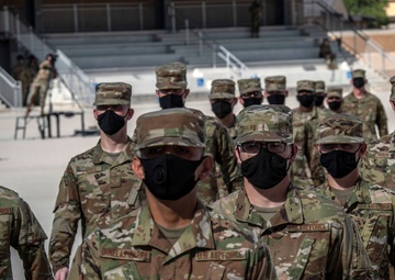 U.S. Air Force Basic Military Training Graduation and Coining Ceremony