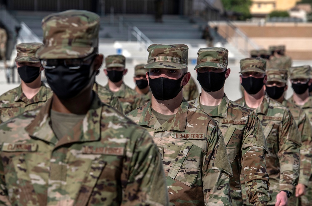 U.S. Air Force Basic Military Training Graduation and Coining Ceremony