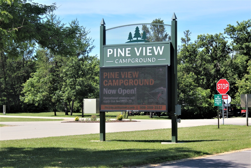 Pine View Campground Sign