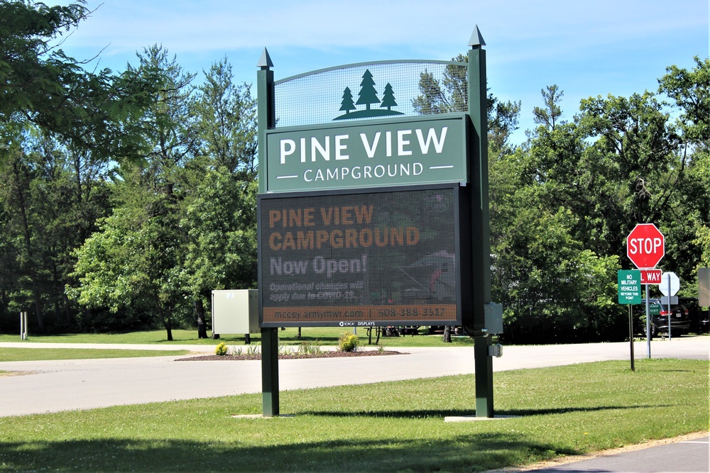 Pine View Campground Sign