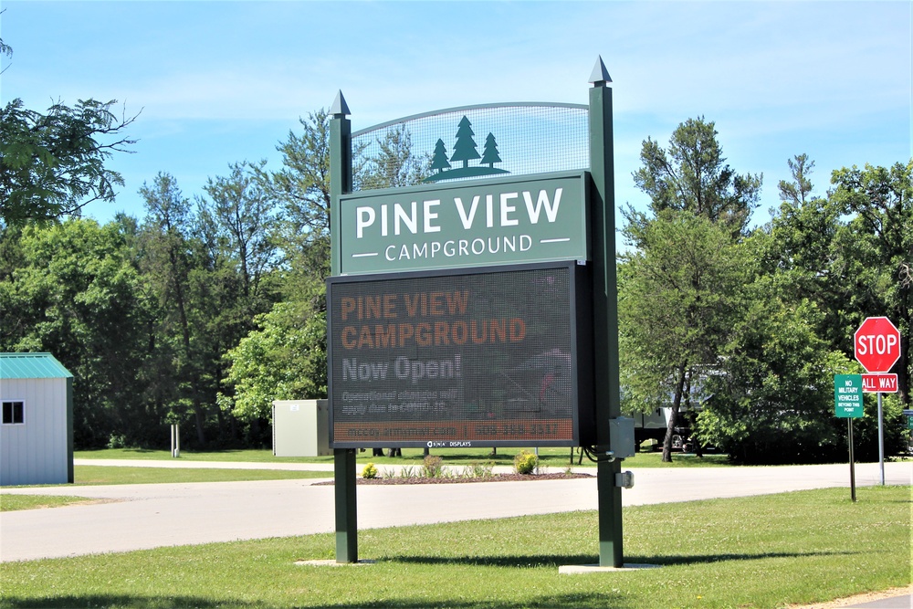 Pine View Campground Sign