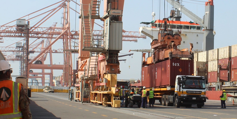 1184th Trans. Bn. Container Offload Port Operations