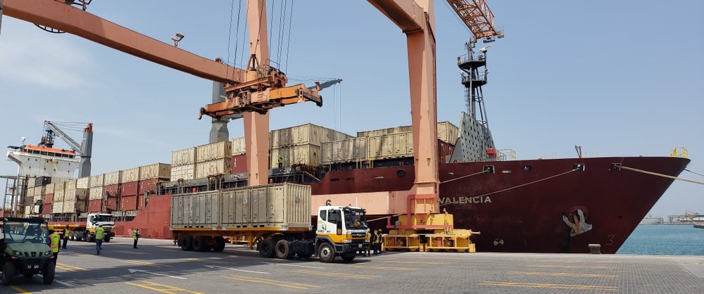 1184th Trans. Bn. Container Offload Port Operations