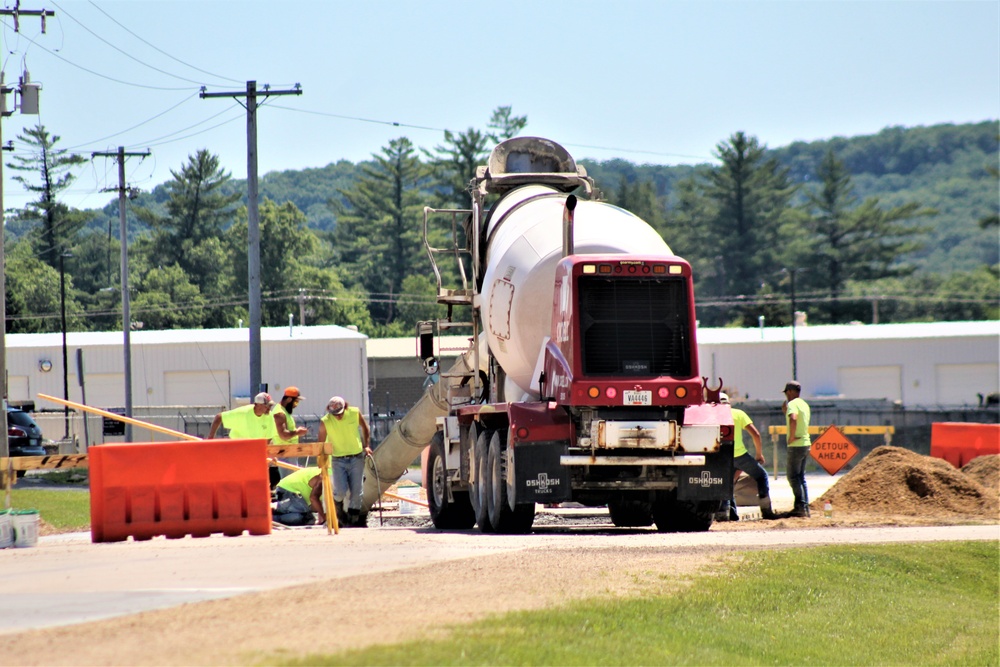 Road Paving Work at Fort McCoy