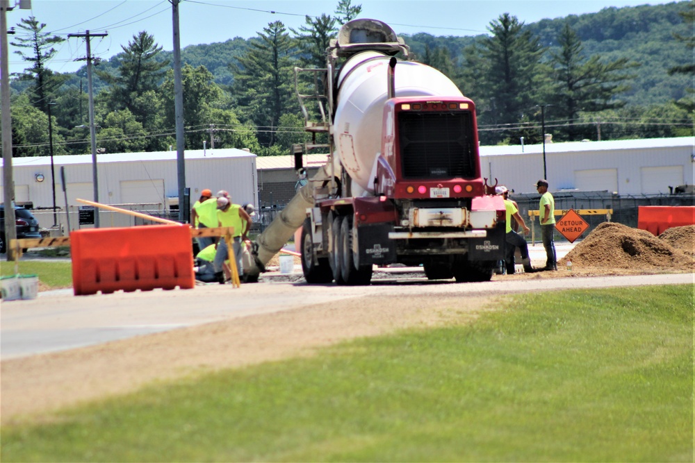 Road Paving Work at Fort McCoy