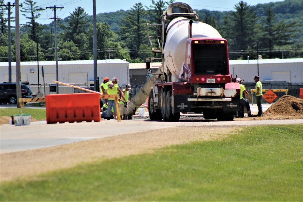 Road Paving Work at Fort McCoy