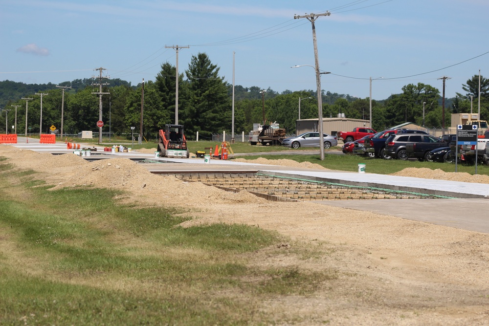Road Paving Work at Fort McCoy
