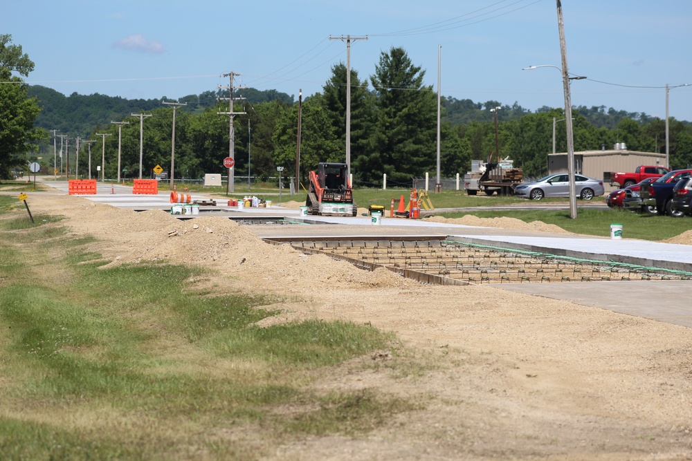 Road Paving Work at Fort McCoy