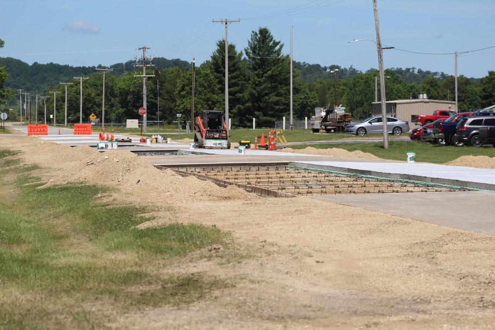 Road Paving Work at Fort McCoy