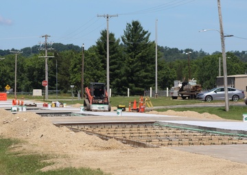 Road Paving Work at Fort McCoy