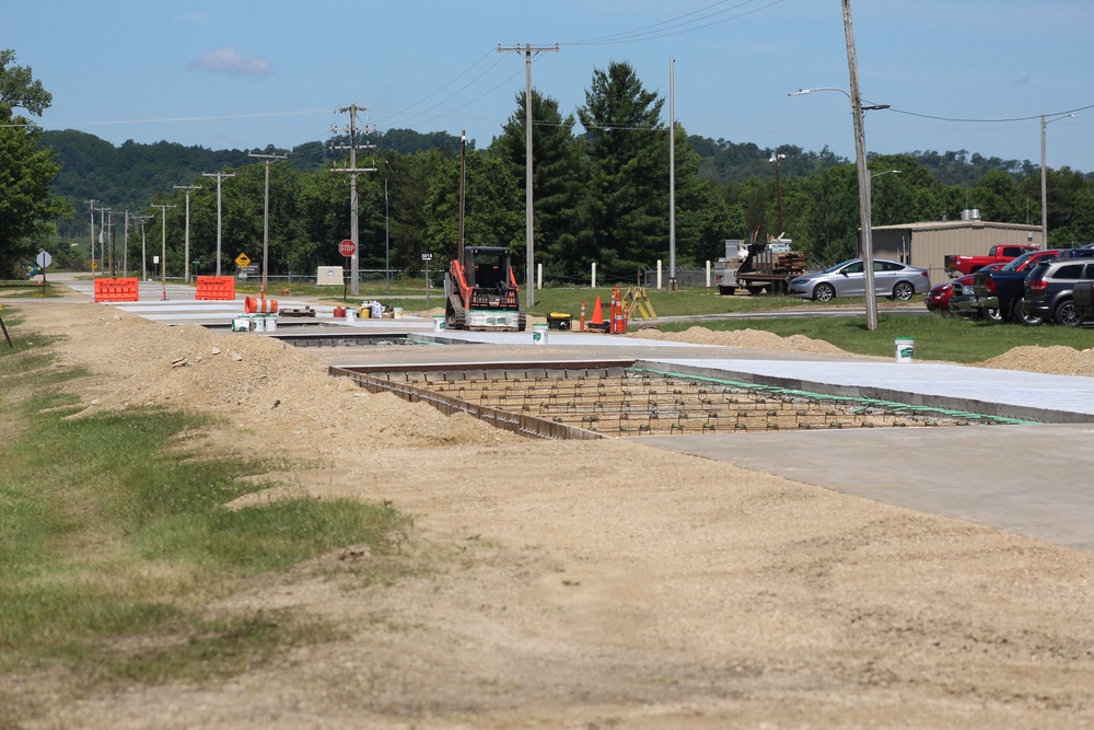 Road Paving Work at Fort McCoy