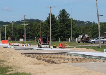 Road Paving Work at Fort McCoy
