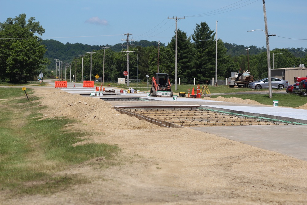 Road Paving Work at Fort McCoy
