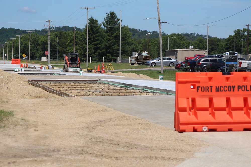 Road Paving Work at Fort McCoy