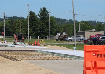 Road Paving Work at Fort McCoy