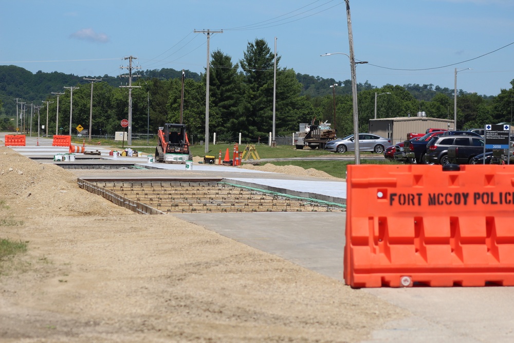 Road Paving Work at Fort McCoy