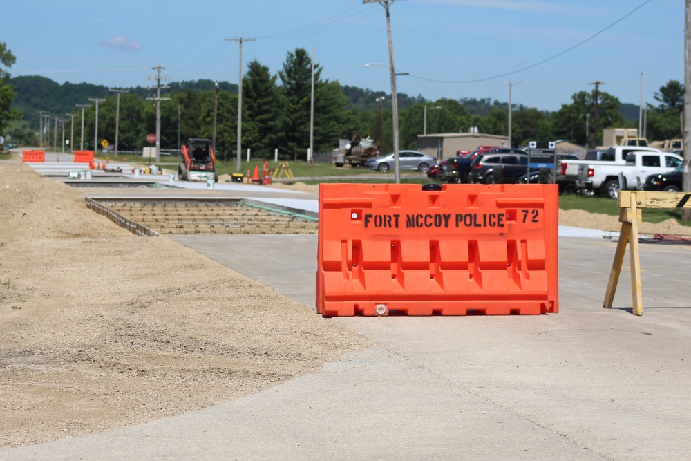 Road Paving Work at Fort McCoy